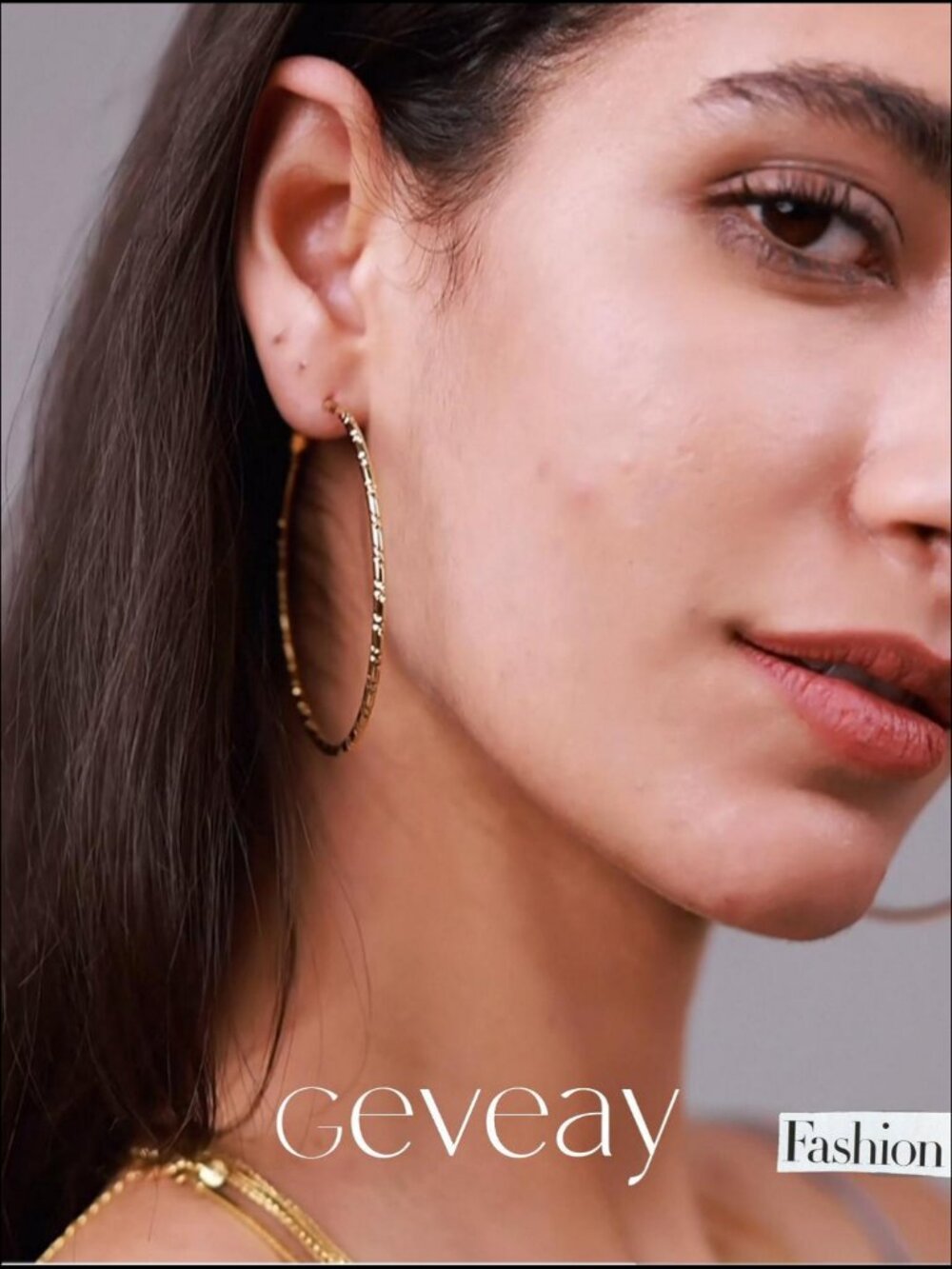 Sterling Silver Post Hoop Earrings 2mm Thin Bamboo Women - Picture 6 of 6